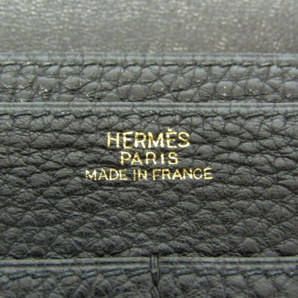 HERMES Black Leather Wallet - Picture 14 of 15